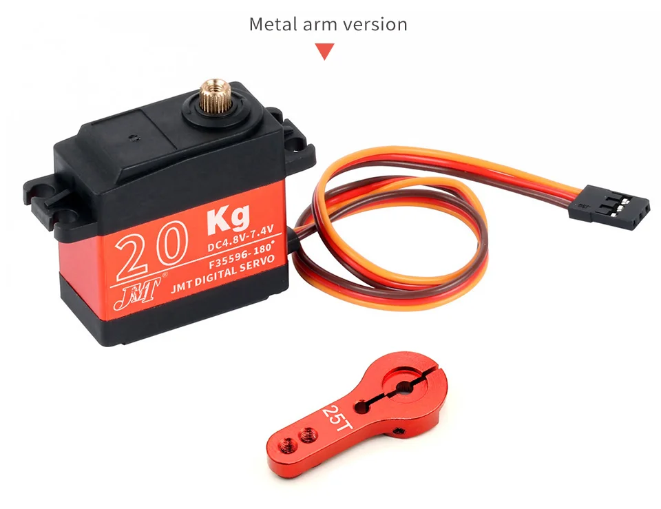 1X Waterproof Servo 20Kg 25Kg 30Kg 35Kg 40Kg High Speed servo Metal Gear  Digital Servo RC