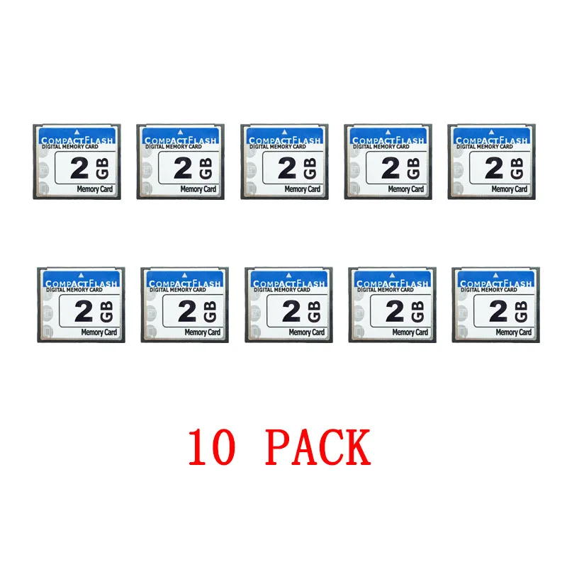 Новая Оригинальная высокоскоростная Компактная флеш-карта 2 Гб 10 шт. в упаковке