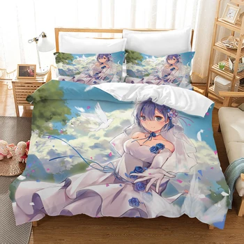 

Re: Life a Different World from Zero Rem Bedding Set Duvet Covers Anime Comforter Bedding Sets Bedclothes Bed Linen (No Sheet)03