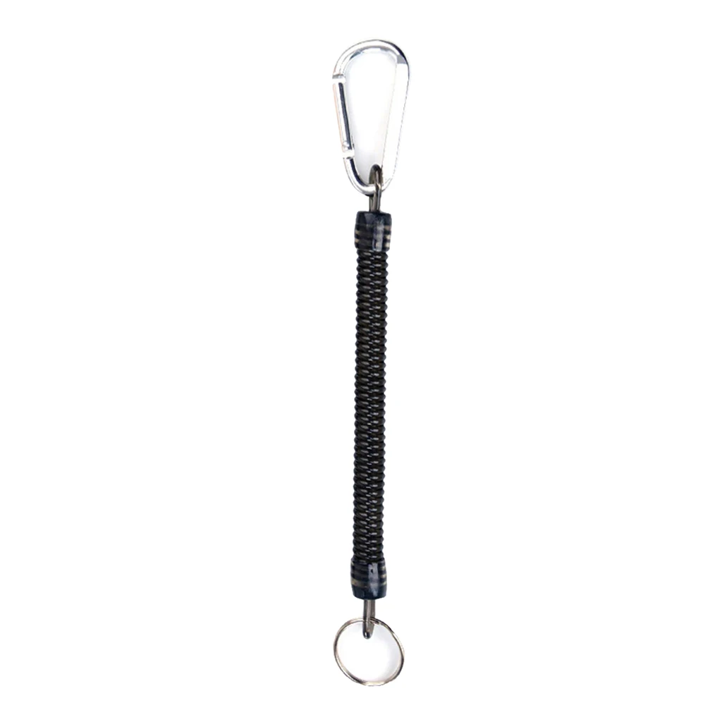 Coiled Retractable Fishing Lanyards Coil Lip Grips  Fish Tools 100-120cm