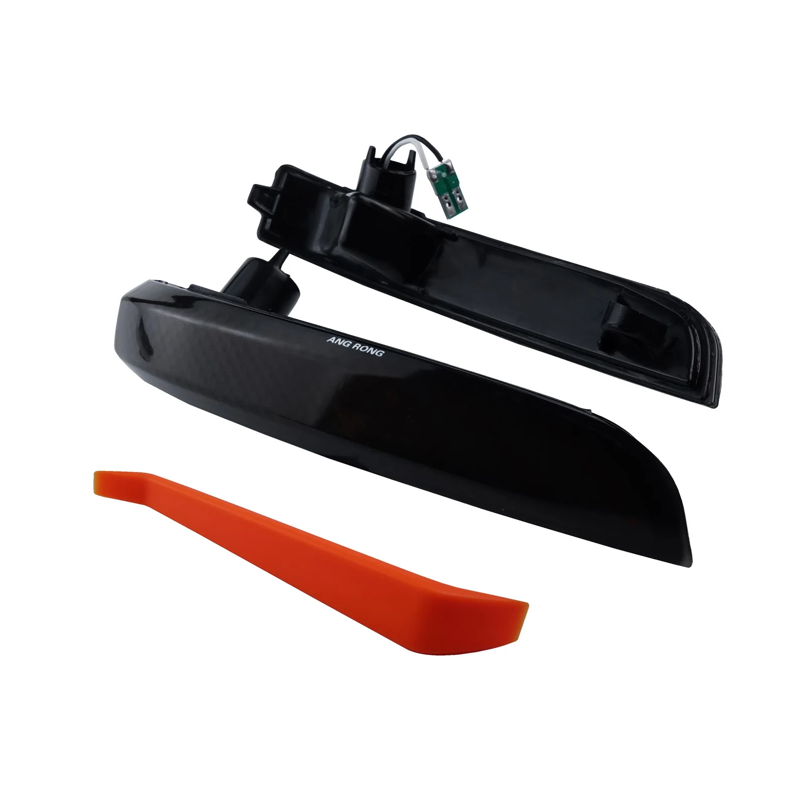 

ANGRONG Pair Dynamic LED Wing Mirror Indicator Light Amber For Ford Kuga Escape EcoSport