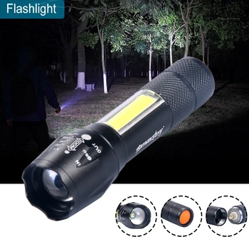 

LED Flashlight Light Powerful 14500 Adjustable Focus For Hiking Fishing