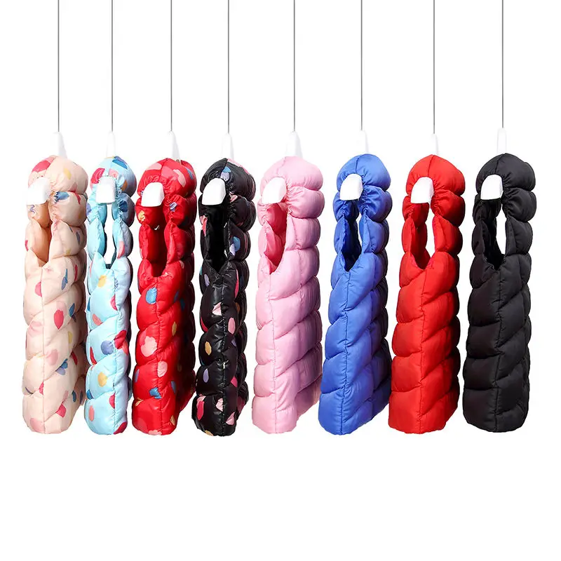 18M-7TChildren Warm Vests Winter Kids Boys Girls Candy Color Cartoon Dot Clothes For Baby Button Cute Waistcoat Outerwear Jacket