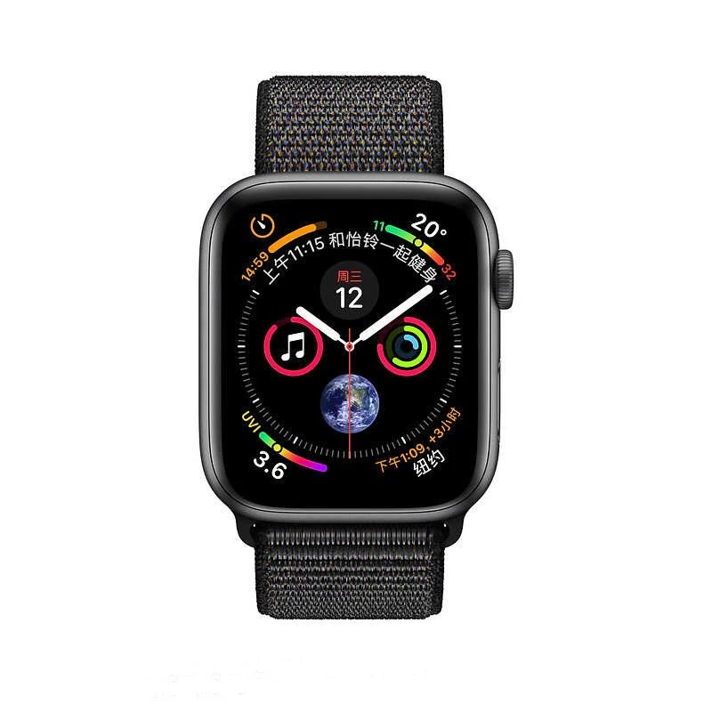 Петля, тканый нейлоновый ремешок для apple watch, ремешок 42 мм, 38 мм, спортивный тканевый нейлоновый браслет 44 мм 40 мм наручных часов iwatch, 4/3/2/1