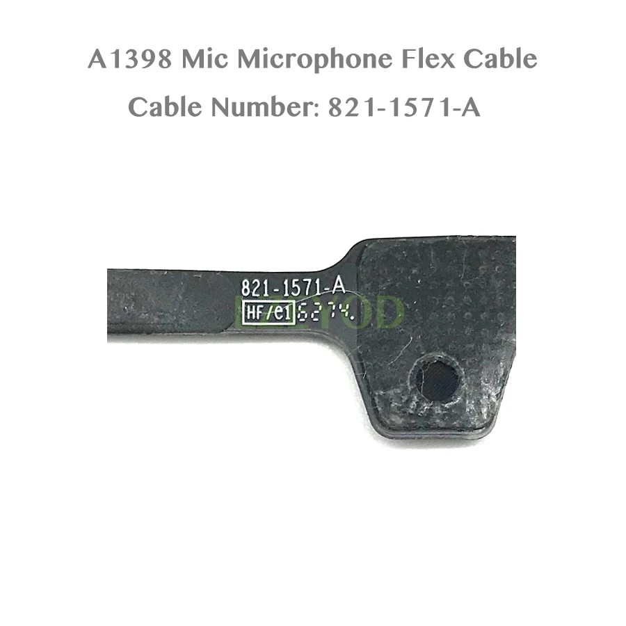 Original A1398 Mic Microphone Flex Cable 821-1571-A for MacBook Pro Retina 15.4" A1398 Mic Cable 2012 2013 2014 2015 Year