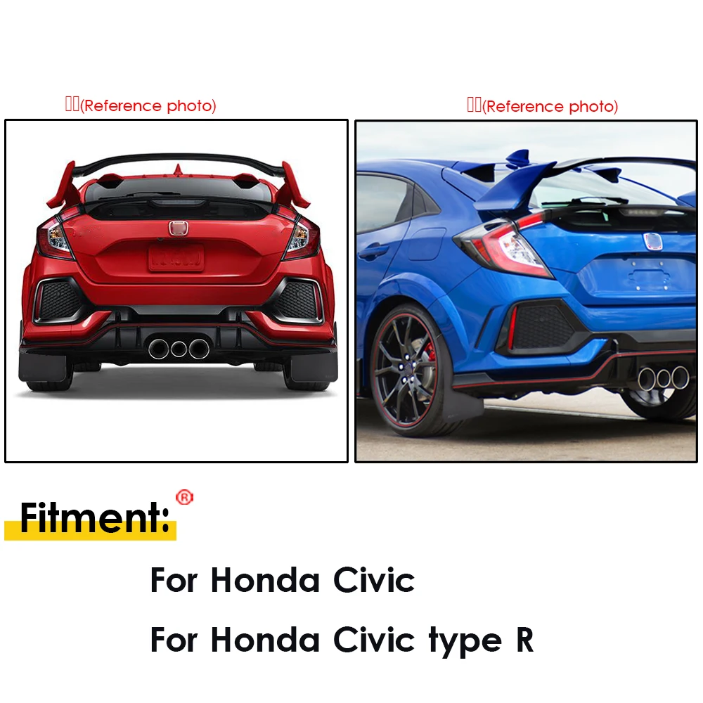 Набор брызговиков для Civic Тип R VTi SiR Si S EK9 EP3 Coupe FD2 FN2|Грязезащита| |