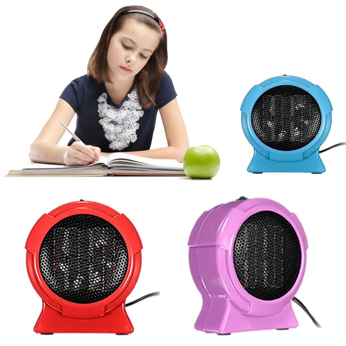 

200W Mini Portable Electric Heater Desktop Heating Warm Air Fan Home Office Wall Handy Air Heater Bathroom Radiator Warmer Fan