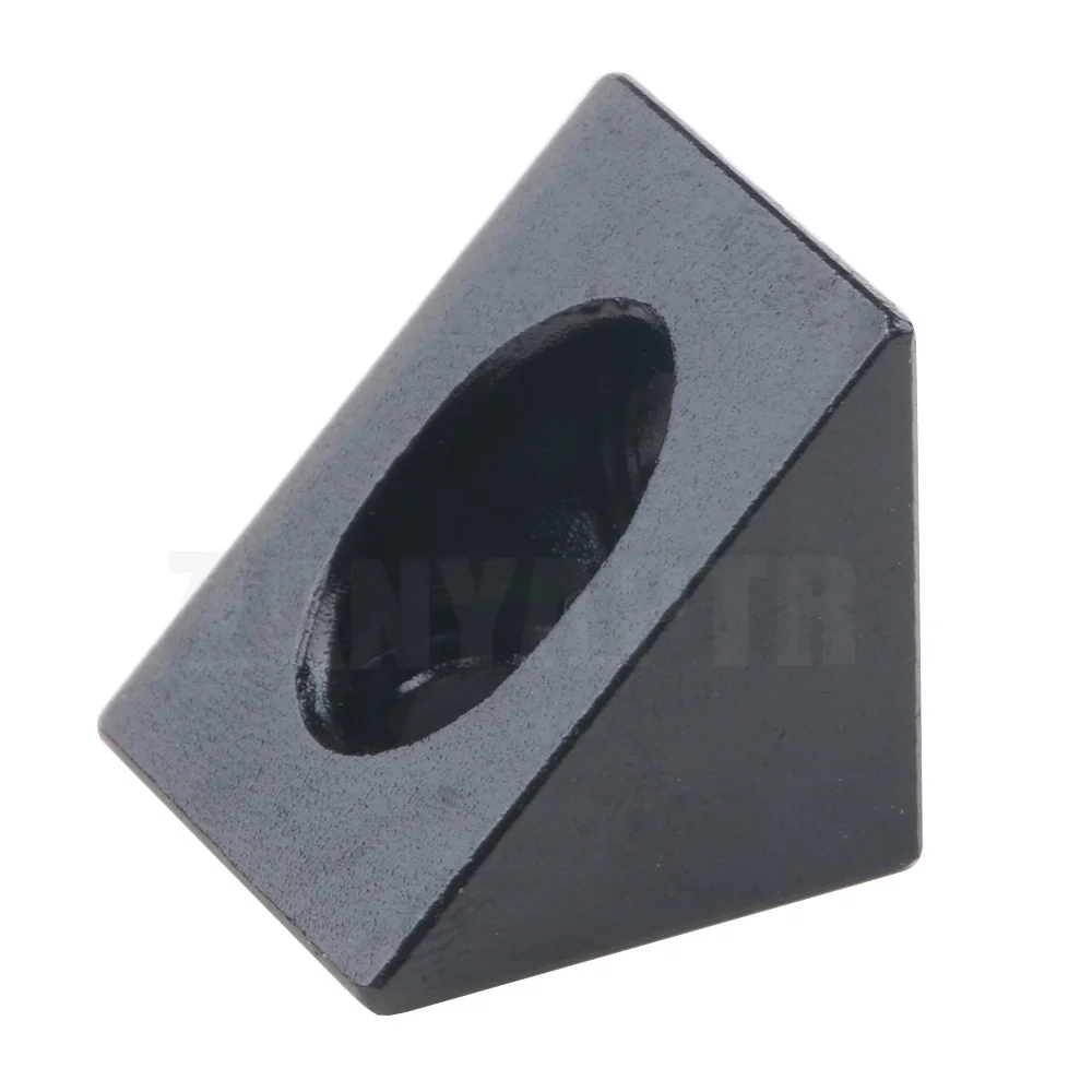 1pcs V-slot Black Angle Corner Connector 90 Degree Angle Bracket For Openbuilds Cnc Mill 3d Printer Diy Parts