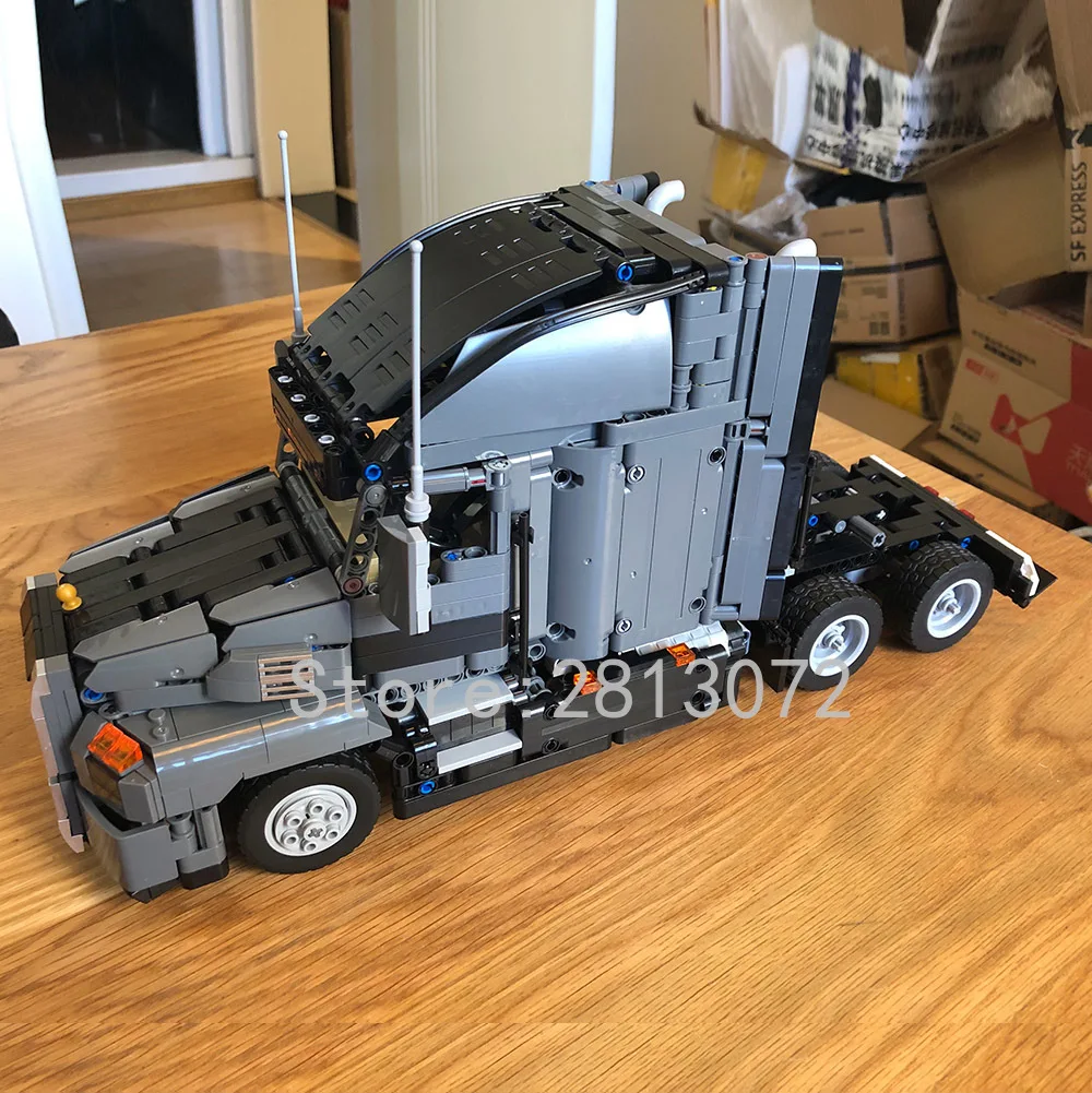 703940 Technic Mark контейнеровоз самосвал MOC 1202 шт. модели строительных блоков совместимы с 20076 42078 42009 20004