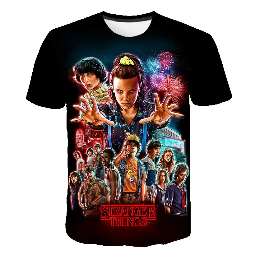 New Stranger Things 3 Printed tshirt Upside Down Eleven Vogue T Sleeve Fashion Clothing boy girl top 2021 _ - AliExpress Mobile