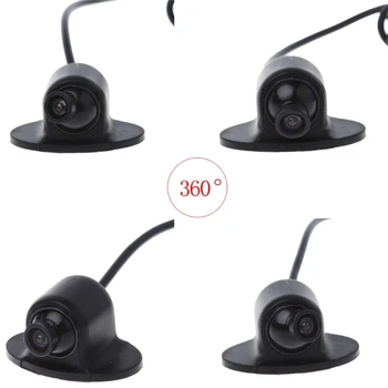 

360 Degree Waterproof Car Front Side Rear View Reverse Backup Camera Parking Kit R2LC