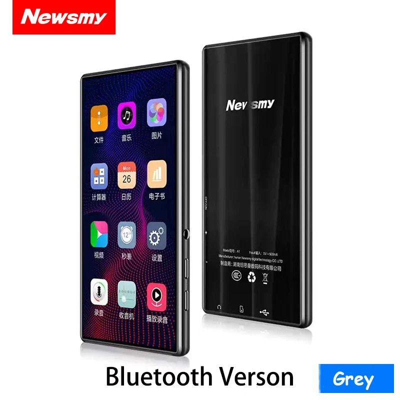 Comprar Nueva pantalla táctil de 8GB walderman portátil reproductor de MP4 soporte Bluetooth 5 pulgadas Mp4 E book MP4 reproductor de música FM Radio viaje película regalo