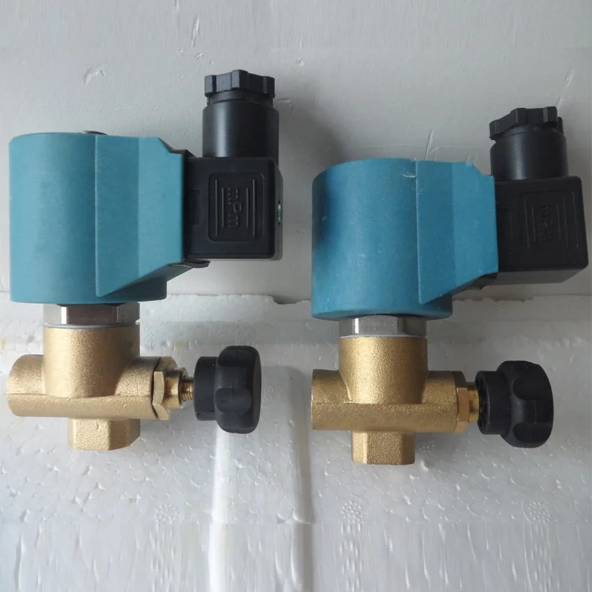 FKM G1/" AC110/220 В нормально закрытый латунный высокотемпературный паровой Соленоидный клапан регулируемый гладильный котел электромагнитный клапан