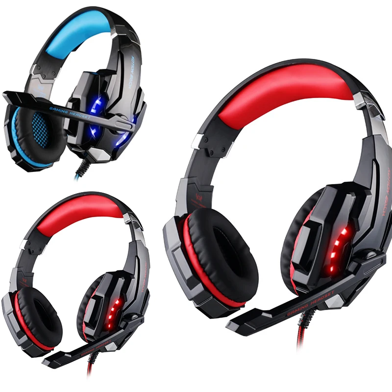 3.5mm USB Wired Gaming Headset Deep Bass Stereo Over Ear Headphone With LED Light For Laptop PC Professional Computer​ Headset