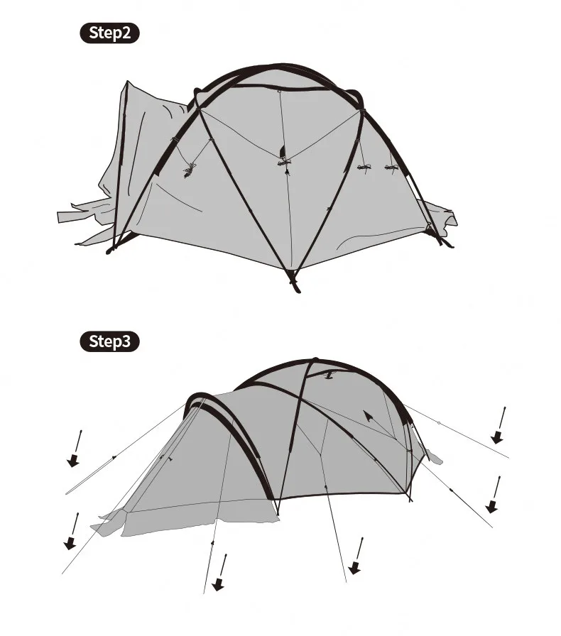 Naturehike Igloo палатка 2 человек снег палатка 70D анти-стресс утолщенный ветер и морозостойкий палатка Прочный быстрое строительство