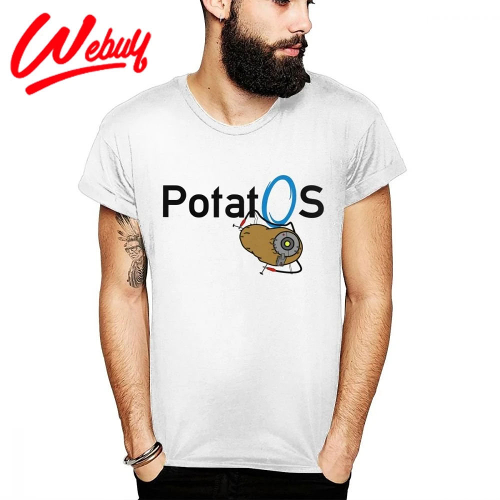 Футболка Potato GladOS The Lab Portal для мужчин футболка размера плюс недорогая популярная
