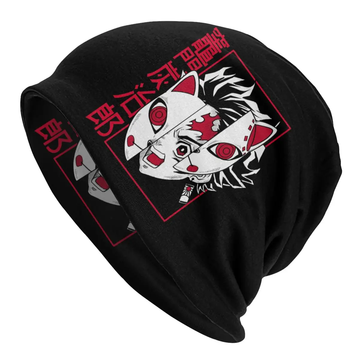 

Bonnet Winter Warm Knit Hat Unisex Demon Slayer Kimetsu No Yaiba Beanies Caps Adult Kamado Tanjirou Beanie Hats Outdoor Ski Cap