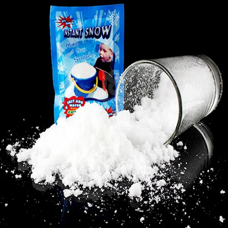 

1Pack Frozen Party Decoration Artificial Snow Instant Snow Powder Fluffy Snowflake Magic Prop Christmas Party New Year Decor