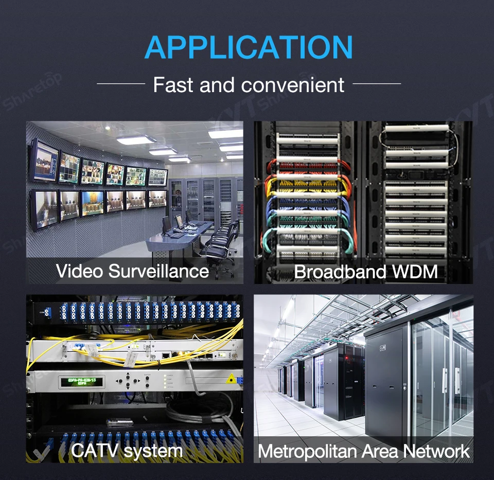 high quality 8 channel CWDM 1U rack mount 8