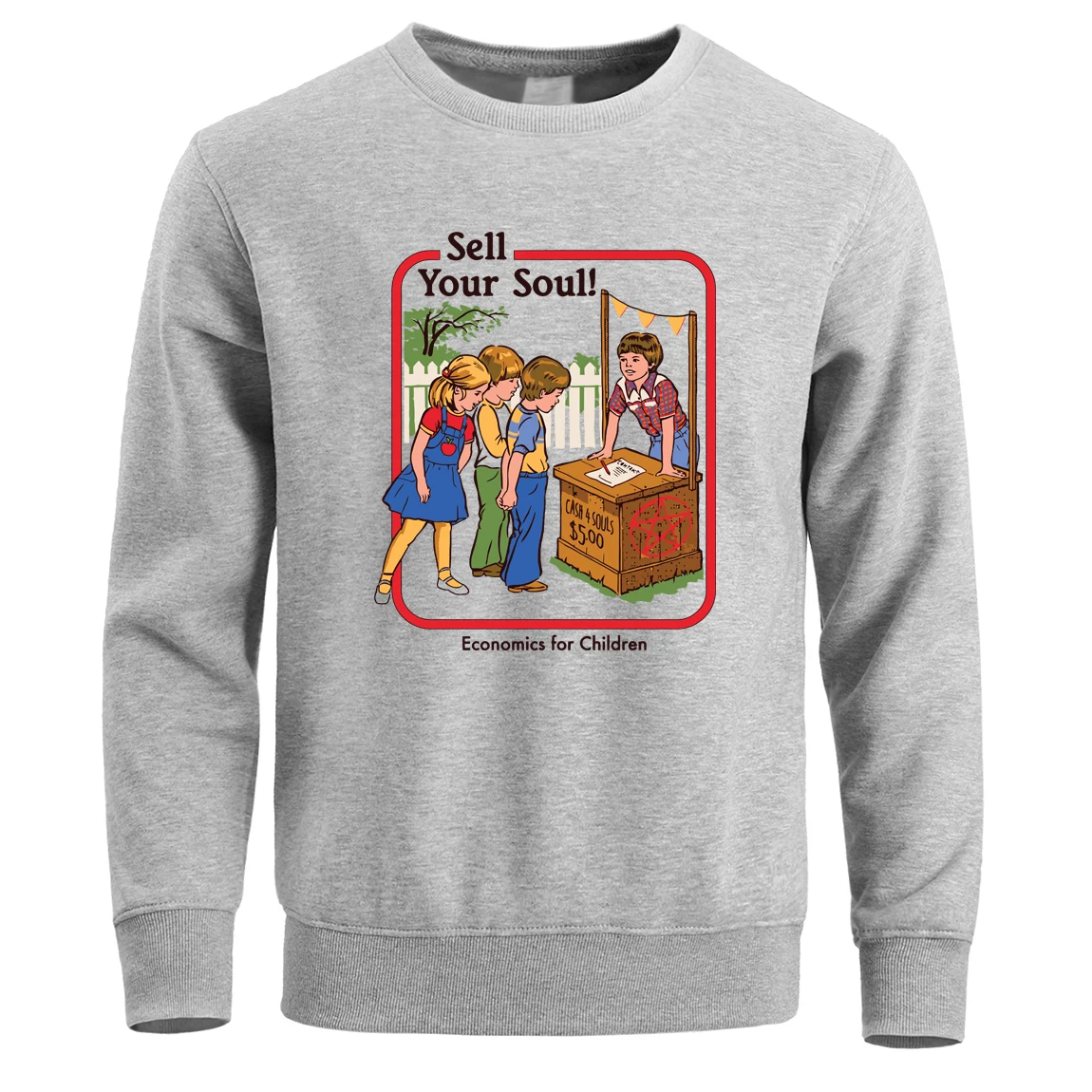 

Sell Your Soul Satan Ouija Men Hoodies Sweatshirts Scary Evil Demon Death Alien Grim Reaper Crewneck Pullover Winter Warm Hoody