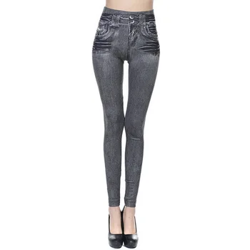 

Slim Jeans For Women High Waist Jeans Woman Blue Denim Pencil Pants Stretch Waist Women Jeans Pants High Waist Jeans
