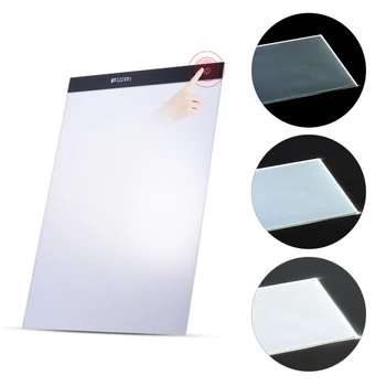 

A4 Ultra-thin Portable LED Light Box Drawing Tracer Table Painting Pad Copy Board Panel with Stepless Dimmable Brightness Memory