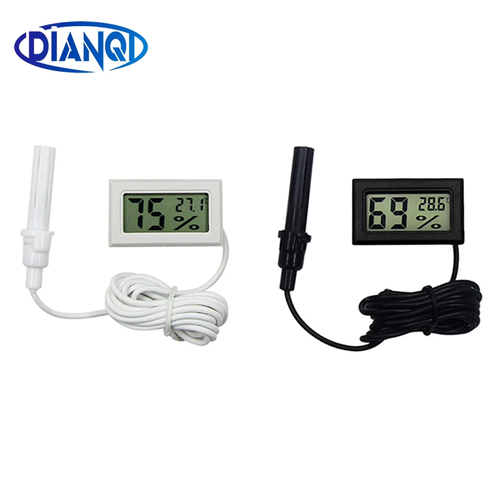 Digital Thermometer and Hygrometer with 10-foot Temperature Sensor Probe