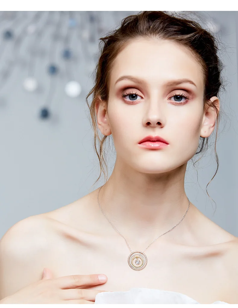 Amazon Горячая Европа и Америка многоэтажное ожерелье Женские использует австрийский кристалл круг колье от производителя