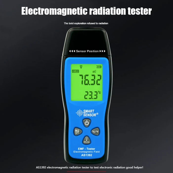 Детектор электромагнитного поля, ручной EMF детектор, цифровой ЖК-дисплей, измерительный прибор FKU66