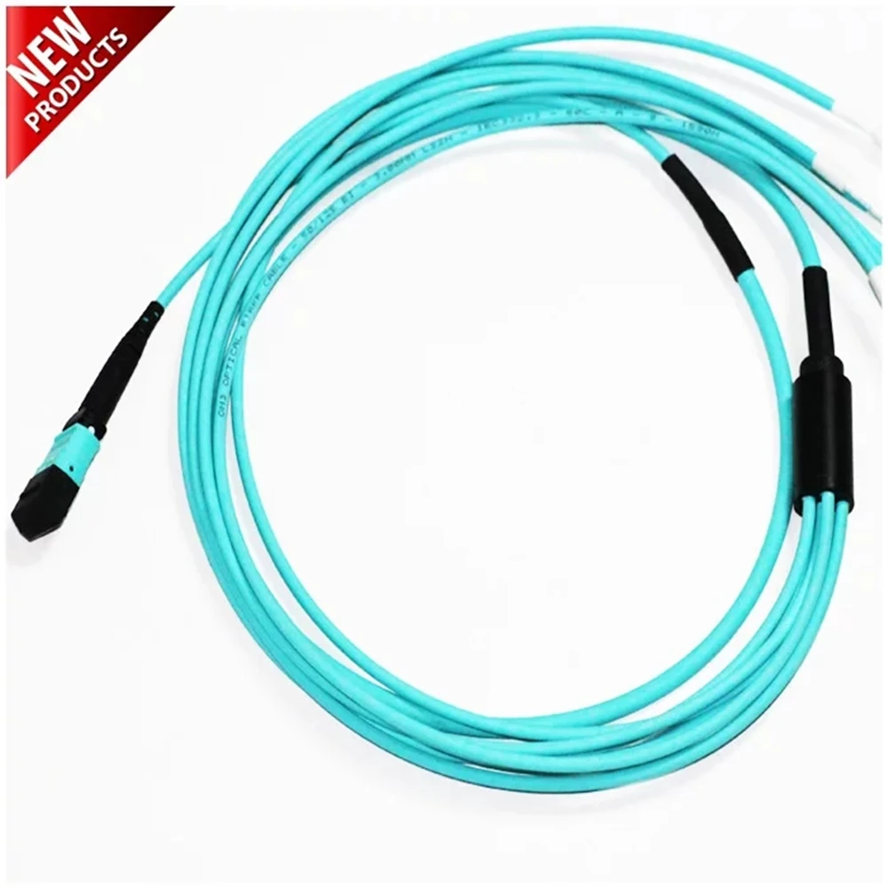 12 core MPO patchcord OM3 женский MTP-6DLC 1 3 5 10 15 м волокно breakout MTP Тип B 12 core OM3 ftth джемпер оптический патч-провод ELINK