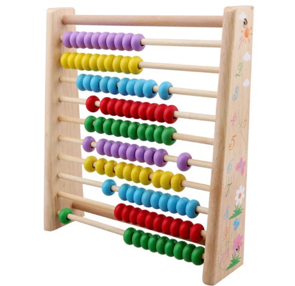 

Wooden Ten Stalls Vertical Type Calculation Frame Children Abacus Beads Mathematics Teaching Aids Children'S Educational ENLIGHT