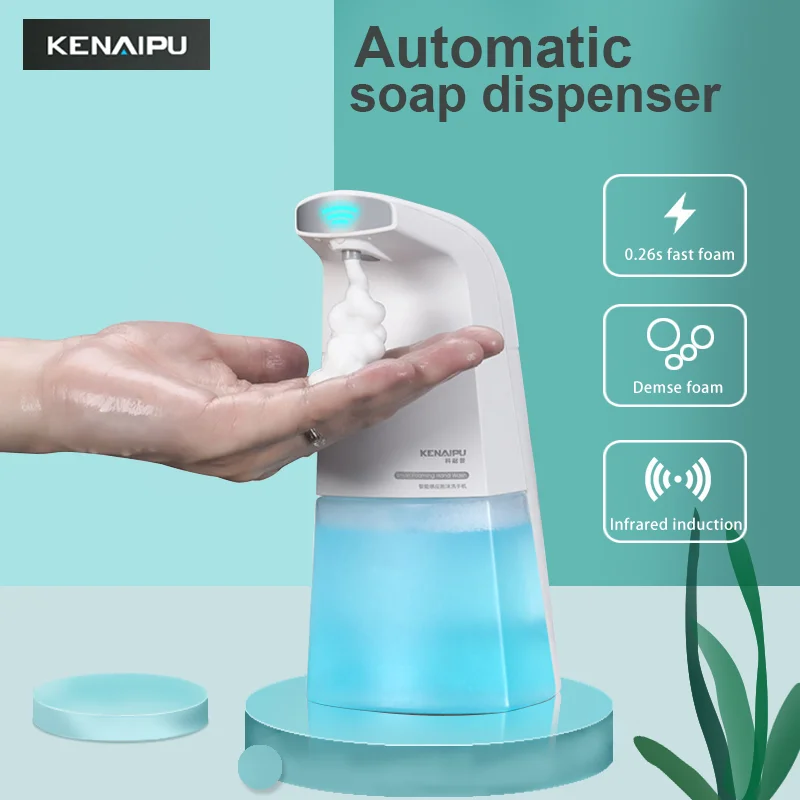 

KENAIPU Automatic Foam Soap Dispenser Induction Liquid Hand Washing Machine intelligent foam Touchless Infrared Sensor