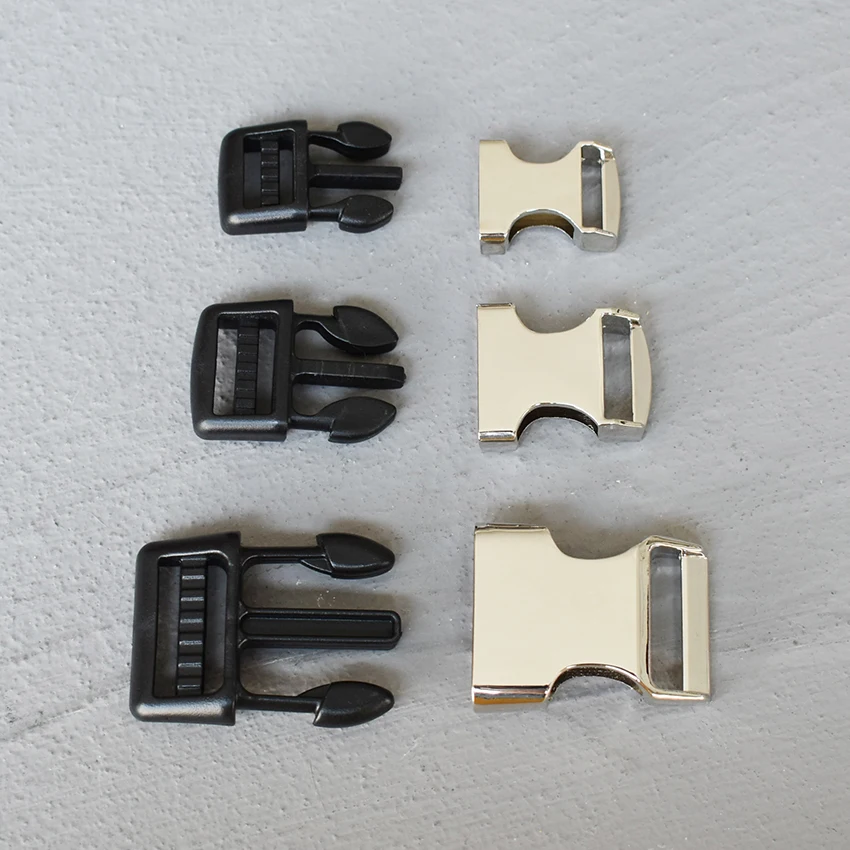 

50 шт., металлические пряжки для рюкзака, 15/20/25 мм