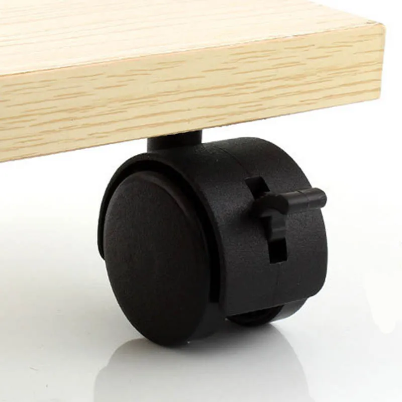 Универсальный бесшумный черный ролик с черным стержнем 4 шт. 1/1 5/2 дюйма