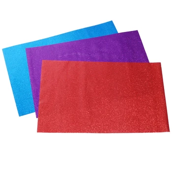 

3pcs/Pack Waterproof DIY Heat Transfer Film Colorful Stretchable Tshirt Glitter Lettering Film DIY Handmade Clothing Paper Craft