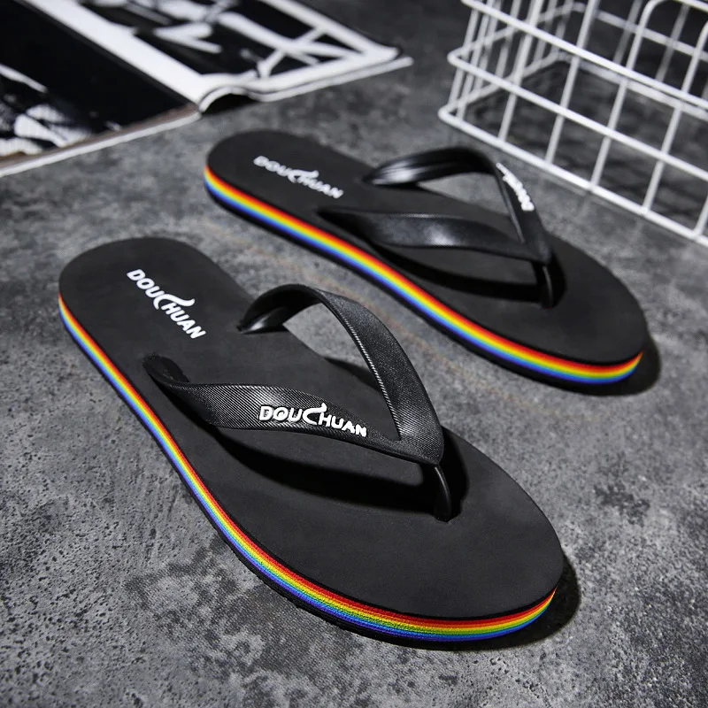 

Pocket Sichuan Slipper Men's Summer Korean-style Sandals Outer Wear Cool Slippers Soft-Sole Flip-flop Flip-flops Men's Fashion 5