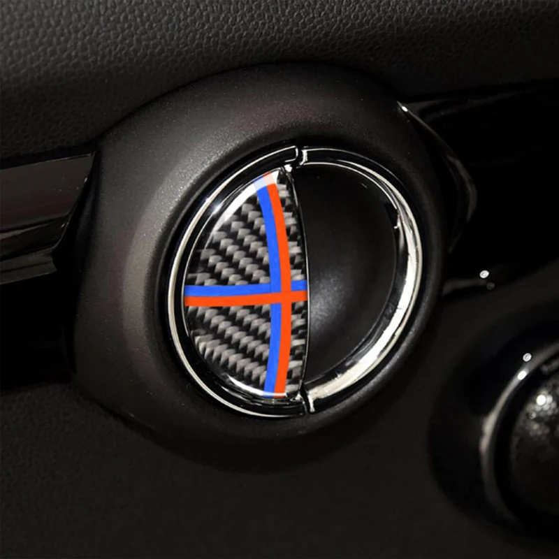 4 шт./компл. для Mini Cooper Clubman Countryman R55 R56 R60 R61 углеродного волокна дверная ручка переключатель накладка наклейки автомобильные аксессуары