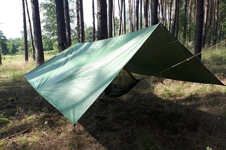Ultralight Portable Hammock Awning Outdoor Camping Large Hang Tent Wear-resisting Folding UV Proof Waterproof Multi-functional