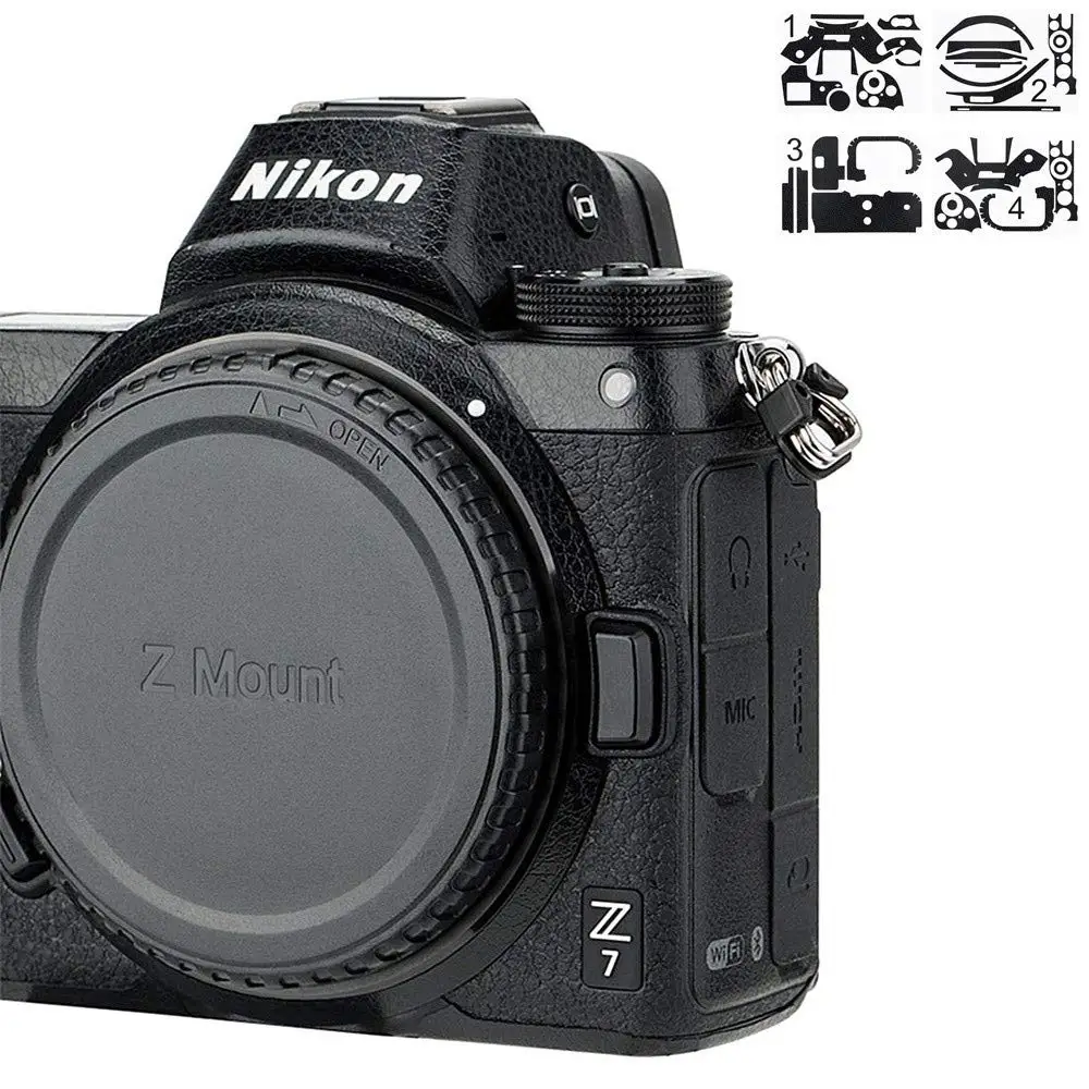

Anti-Scratch Leather Texture Protective Film Sticker Protector For Nikon Z6 Z7 Camera