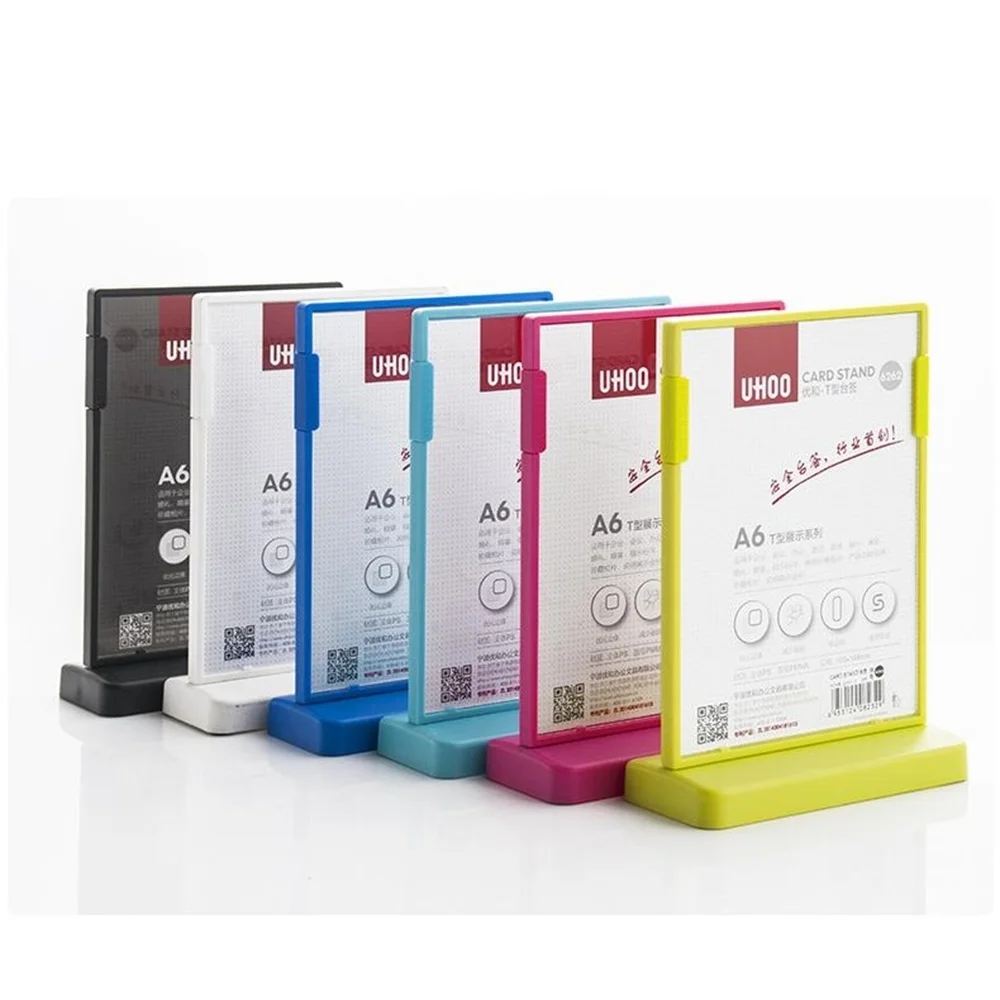 

A6 Acrylic Cover Pp Frame Tag Label Sign Card Display Table Desktop Stand Billboard Price Talker Merchandise Retail Advertising