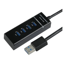 5 Гбит/с 4 порта s высокоскоростной концентратор Высокоскоростной 4 порта USB 3,0 мульти концентратор разветвитель расширения для настольных ПК ноутбук адаптер usb-хаб