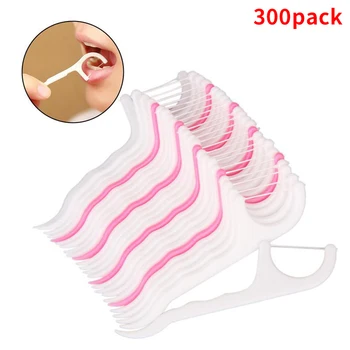 

Flossers, Fluoride Coated, Floss Picks 300 Pcs Count Flossers