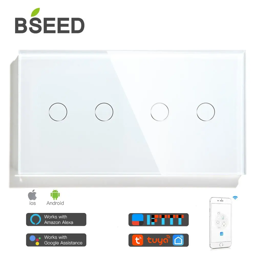 Сенсорный беспроводной светильник ель Bseed EU/UK с Wi Fi Светодиодная панель 4