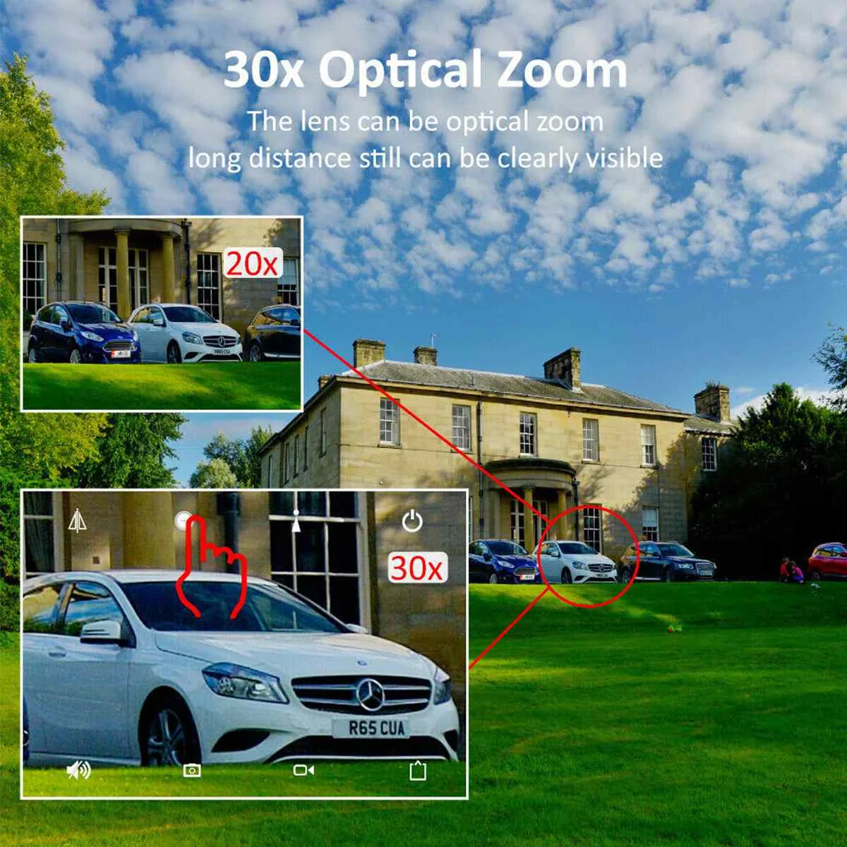 1080P WI-FI 2.0MP PTZ IP Камера панорамирования/наклона Скорость купол Камера аудио Водонепроницаемый камеры для домашней системы безопасности для видеоняни