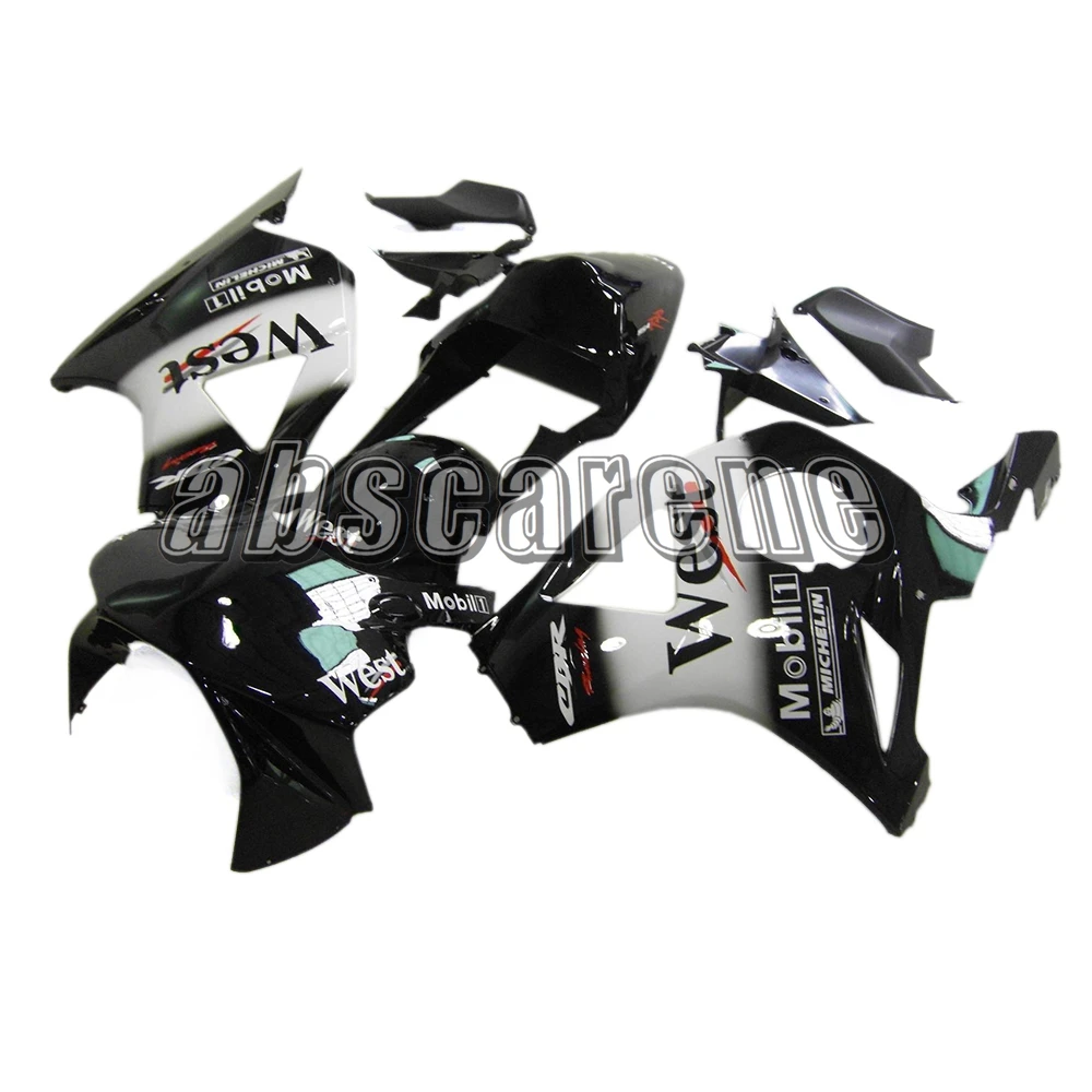 Полный обтекатель для Honda CBR900RR 954 2002 2003 CBR 900RR 954 02 03 ABS пластик Кузов черный белый Cowlings WEST панели комплект