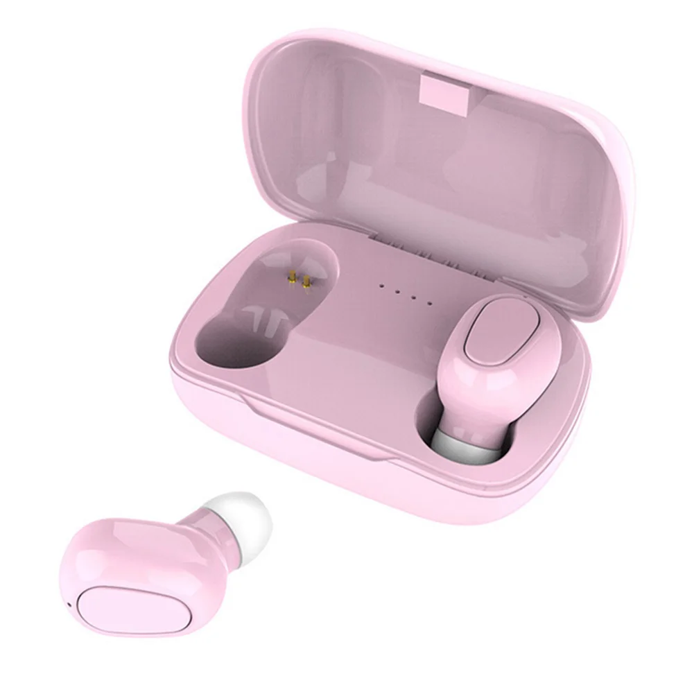 Wireless Bluetooth Earphone Noise Reduction Waterproof Portable Mini for Sports SGA998 - Цвет: pink