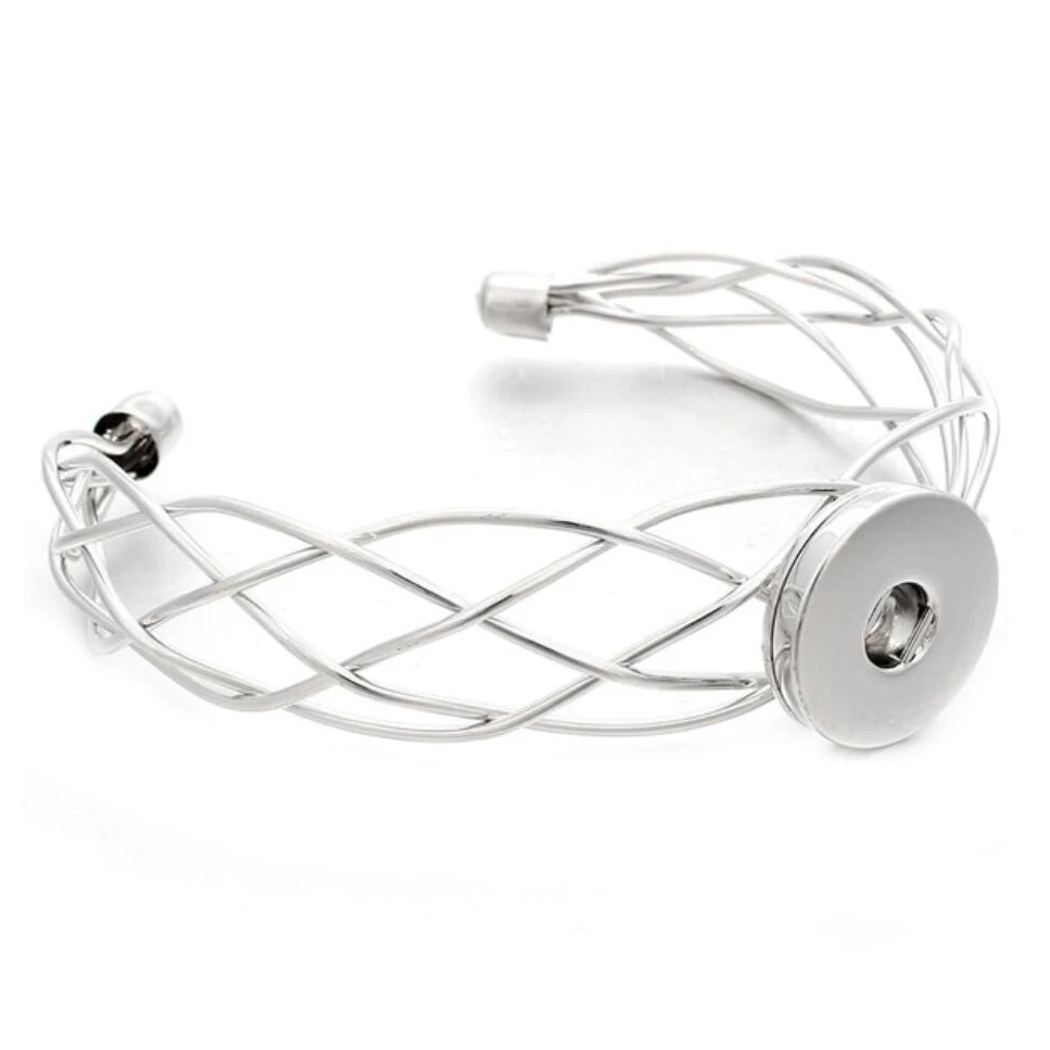 Оптовая продажа модные кнопки Сделай Сам Браслеты эластичность регулируемые