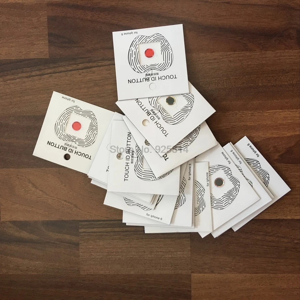 by dhl 1000pcs Aluminium Metal Home Button Protector Key Ring Stickers Fingerprint Support Touch ID For iphone 7 6 6s plus 5 5S | Мобильные