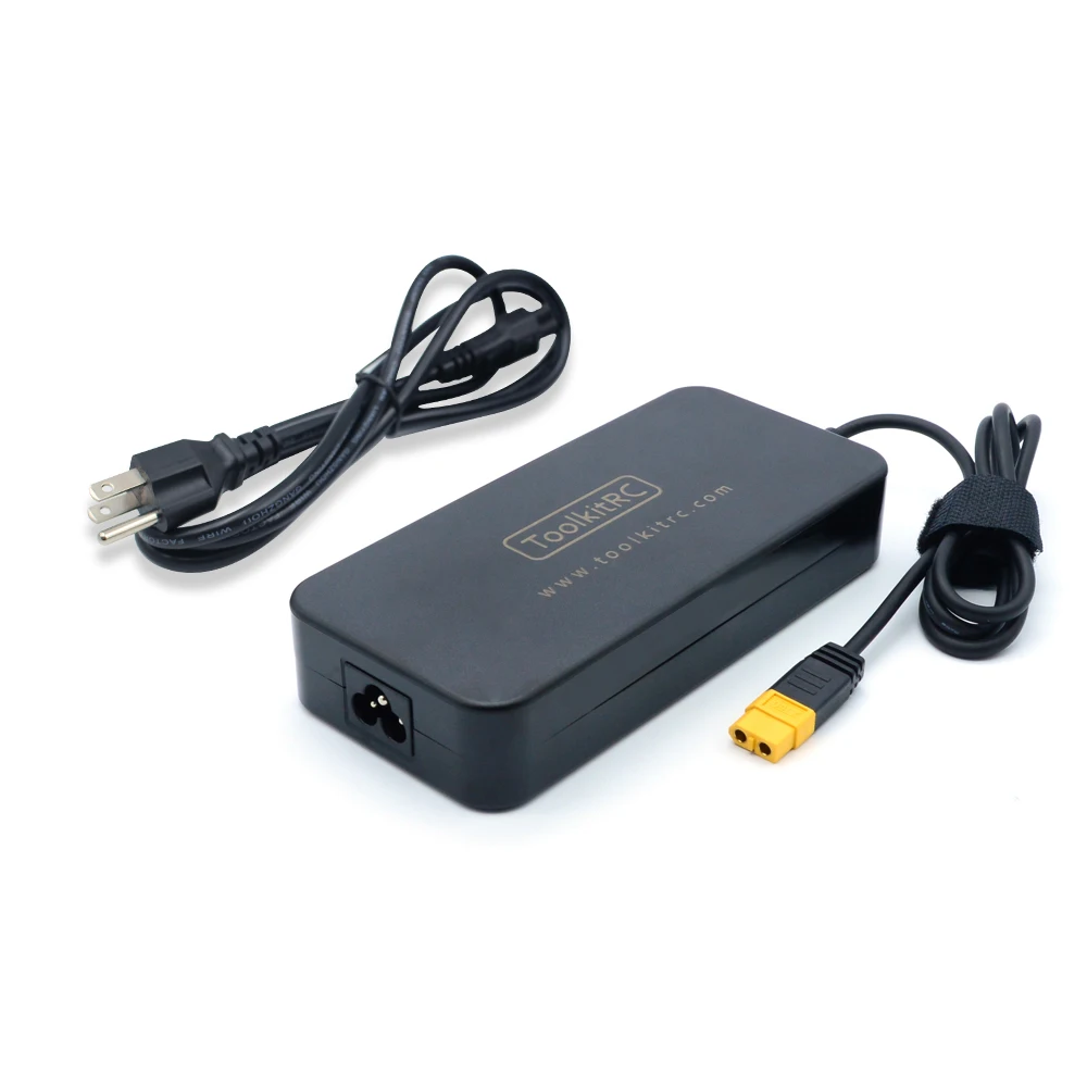 ToolKitRC ADP 200w Power Supply With XT60 Output For RC Drone Model Battery Balance Charger With XT60 Output drone repair parts lipo battery charger drone battery charger