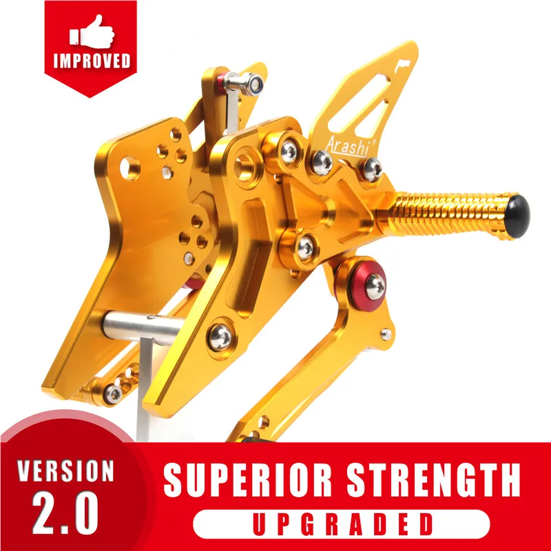 Араши для KAWASAKI Z800 2013 2016 Rearset CNC регулируемая подножка подножки задняя подставка